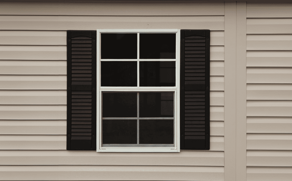 shed building with window