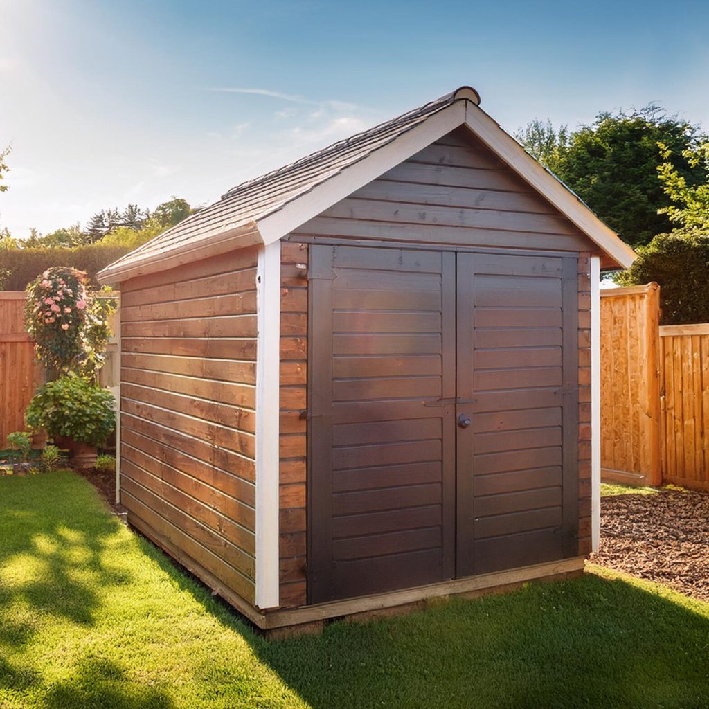 Firefly small shed in backyard on a sunny day 17758